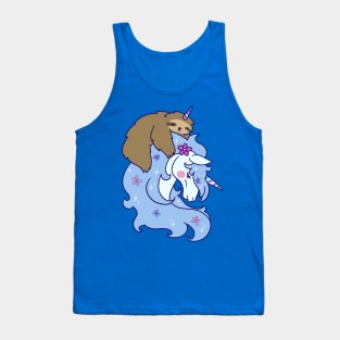 Unicorn and Unicorn Sloth Tank Top